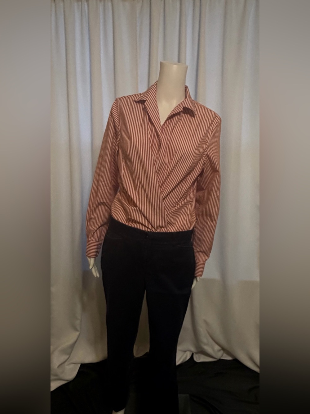 Kim Rogers Navy Millennium Pants Women's Size 6 Short Stretch Ankle Trousers